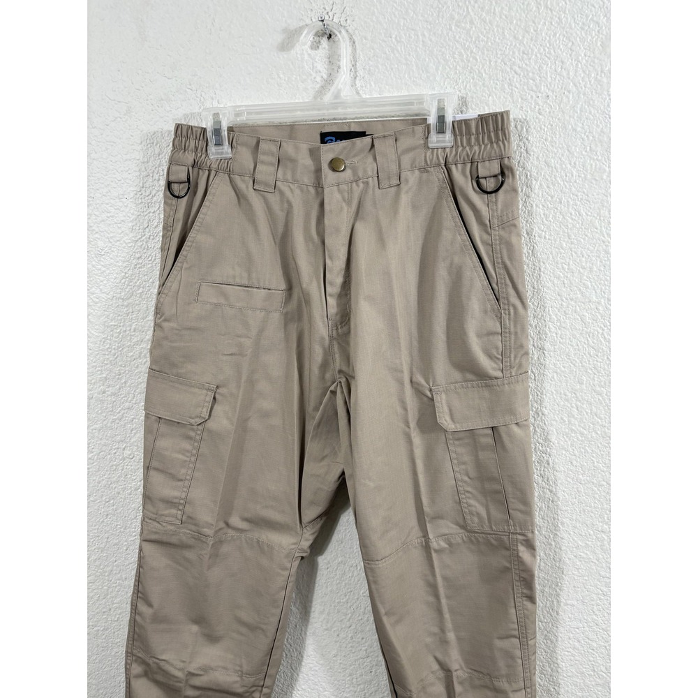 Galls Tac Force Tactical Pants Mens 30x34 Khaki Ripstop Cargo D-Ring‎ Workwear - Picture 2 of 6